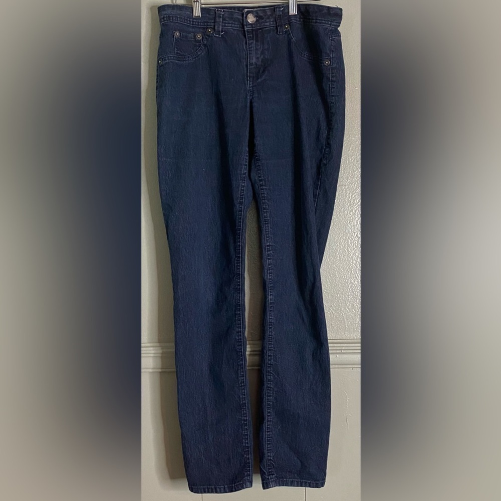 17/21 Exclusive Denim Womens Size 10 Straight Leg Dark Wash Jeans